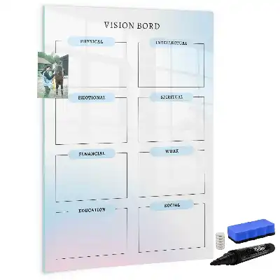 Quadro magnético de apagar a seco lousa branca