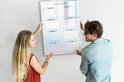 Quadro magnético de apagar a seco lousa branca