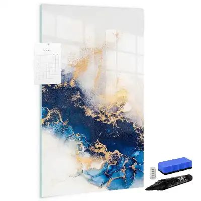 Quadro magnético de apagar a seco estilo mármore