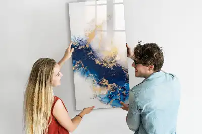 Quadro magnético de apagar a seco estilo mármore