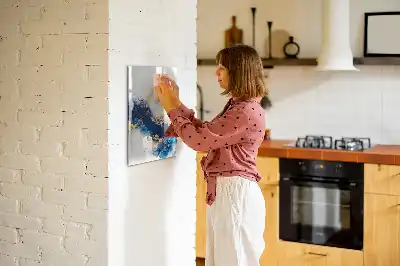 Quadro magnético de apagar a seco estilo mármore