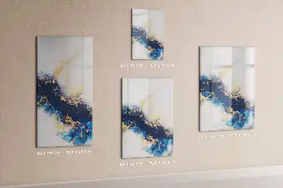 Quadro magnético de apagar a seco estilo mármore