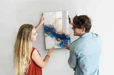 Quadro magnético de apagar a seco estilo mármore