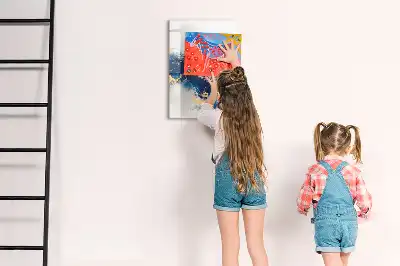 Quadro magnético de apagar a seco estilo mármore