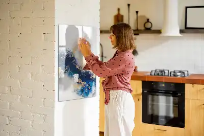 Quadro magnético de apagar a seco estilo mármore