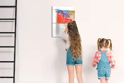 Quadro magnético de apagar a seco planejador semanal