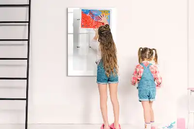 Quadro magnético de apagar a seco mural de visão