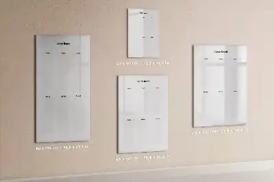 Quadro magnético de apagar a seco mural de visão