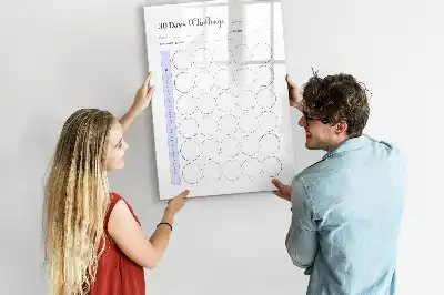 Quadro magnético de apagar a seco planner para 30 dias