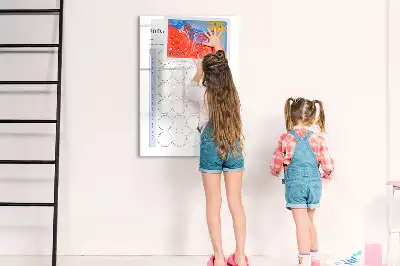 Quadro magnético de apagar a seco planner para 30 dias