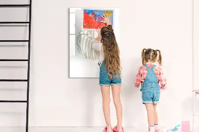 Quadro magnético de apagar a seco com estampa Olá verão