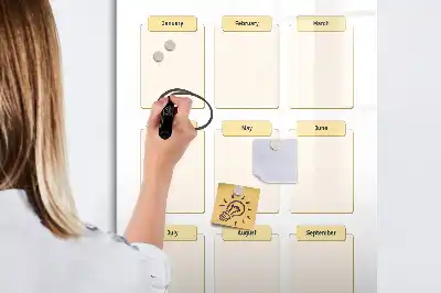 Planner anual quadro de apagar a seco magnético
