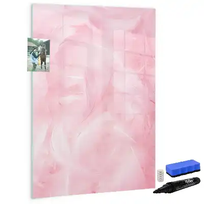 Quadro magnético de apagar a seco estampa penas sutis