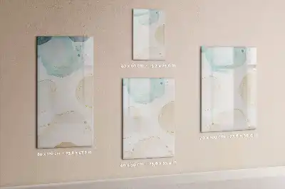 Quadro magnético de apagar a seco pontos pastel