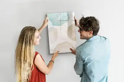 Quadro magnético de apagar a seco pontos pastel