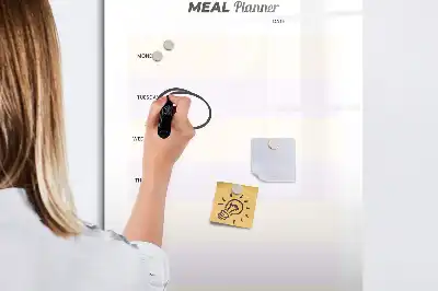 Quadro magnético de apagar a seco planificador de refeições