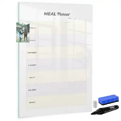 Quadro magnético de apagar a seco planificador de refeições