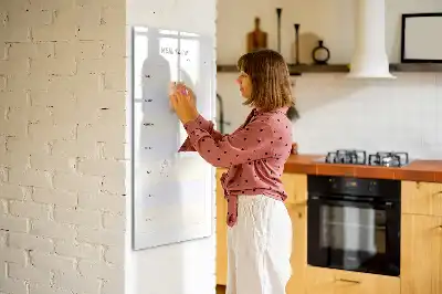 Quadro magnético de apagar a seco planificador de refeições