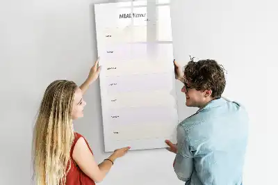 Quadro magnético de apagar a seco planificador de refeições
