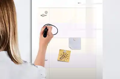 Quadro magnético de apagar a seco planificador de refeições