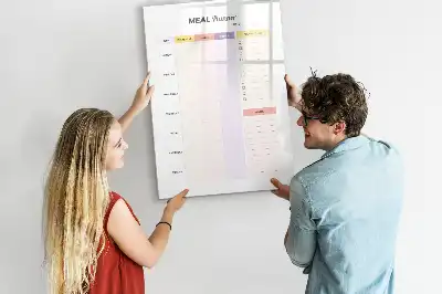 Quadro magnético de apagar a seco planificador de nutrição