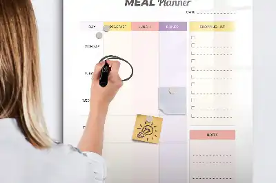 Quadro magnético de apagar a seco planificador de nutrição