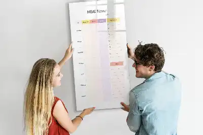 Quadro magnético de apagar a seco planificador de nutrição