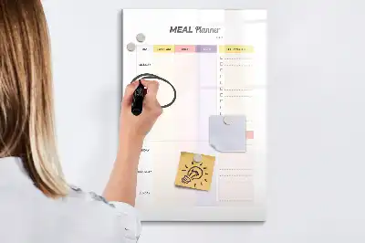 Quadro magnético de apagar a seco planificador de nutrição