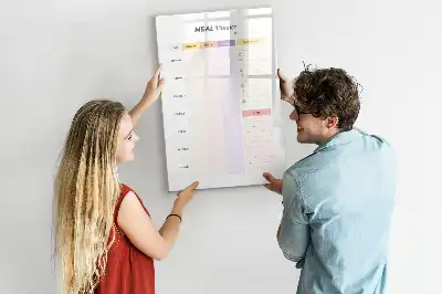 Quadro magnético de apagar a seco planificador de nutrição