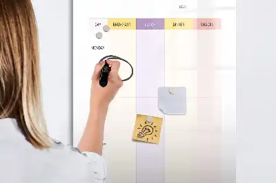 Quadro magnético de apagar a seco planejador de refeições