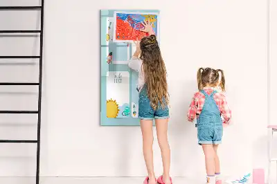 Quadro magnético de apagar a seco planner galáctico