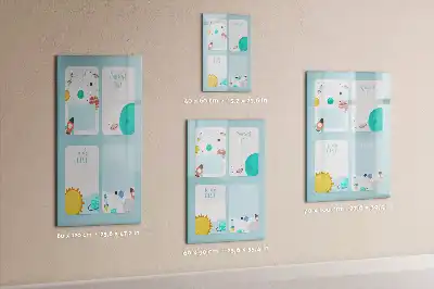 Quadro magnético de apagar a seco planner galáctico