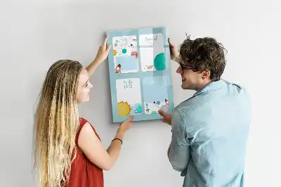 Quadro magnético de apagar a seco planner galáctico
