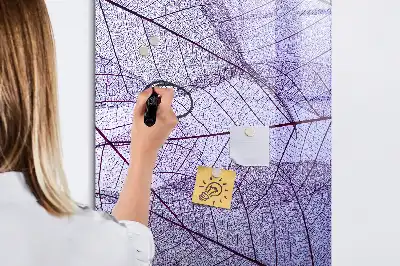 Quadro magnético de apagar a seco com estrutura de folha