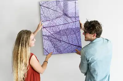 Quadro magnético de apagar a seco com estrutura de folha