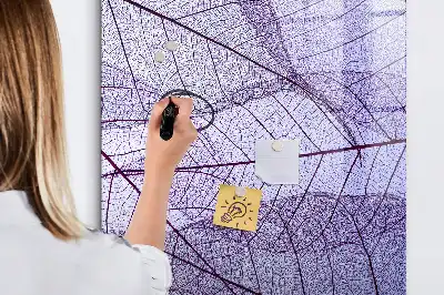 Quadro magnético de apagar a seco com estrutura de folha