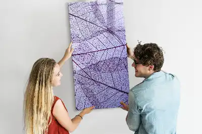 Quadro magnético de apagar a seco com estrutura de folha