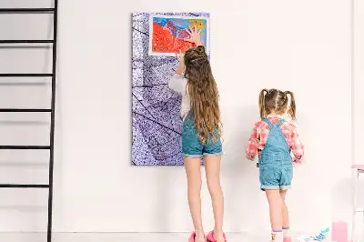 Quadro magnético de apagar a seco com estrutura de folha