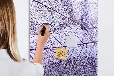 Quadro magnético de apagar a seco com estrutura de folha