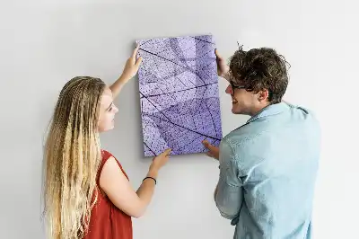 Quadro magnético de apagar a seco com estrutura de folha