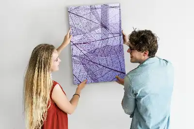 Quadro magnético de apagar a seco com estrutura de folha