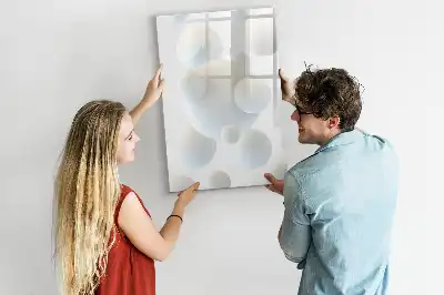 Quadro magnético de apagar a seco com estampa de abstração de esfera
