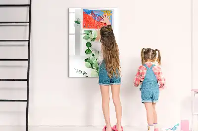 Quadro magnético de apagar a seco de folhas de junco