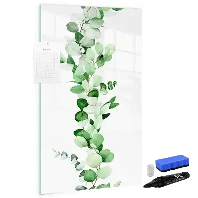 Quadro magnético de apagar a seco de folhas de junco