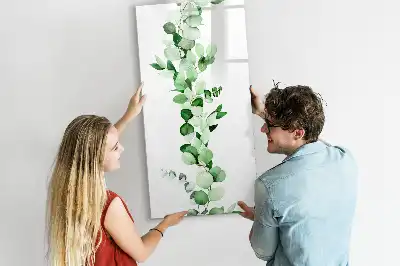 Quadro magnético de apagar a seco de folhas de junco