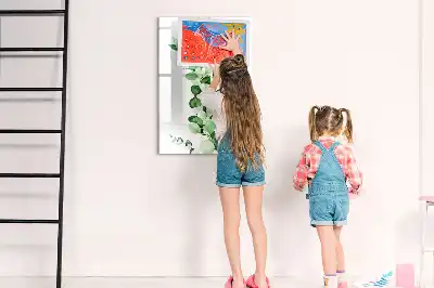 Quadro magnético de apagar a seco de folhas de junco
