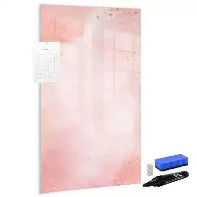 Quadro magnético de apagar a seco mármore rosa