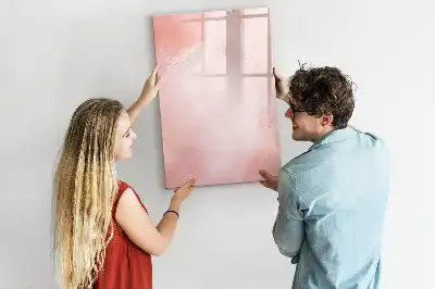 Quadro magnético de apagar a seco mármore rosa