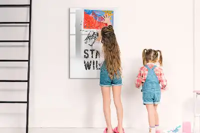 Quadro magnético de apagar a seco estampa montanhas selvagens