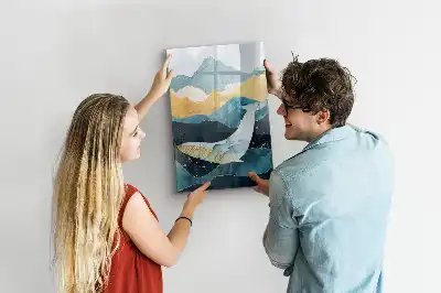 Quadro magnético de apagar a seco baleia de mármore